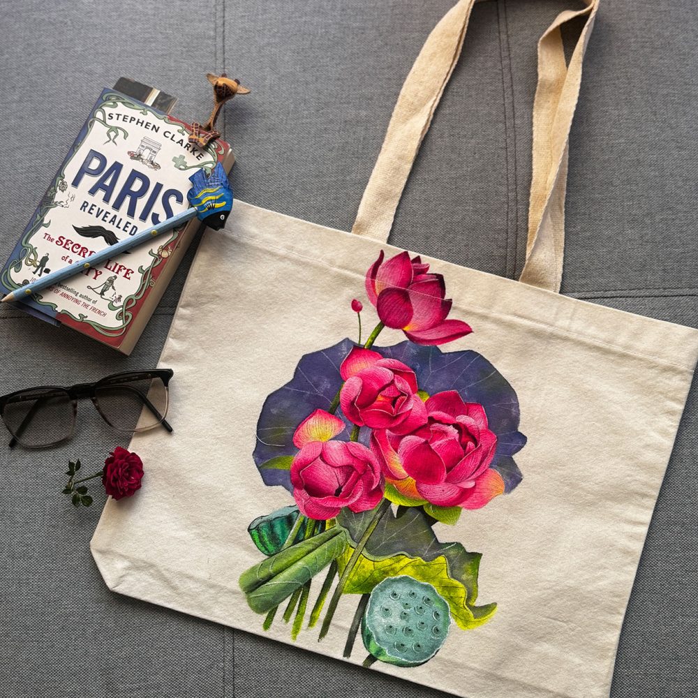 Spring Floral Tote Bag